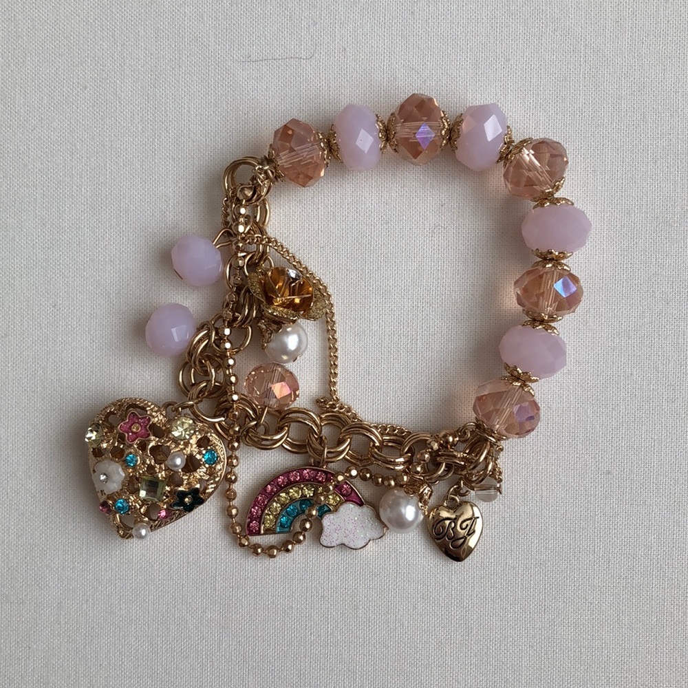 Betsey Johnson Rainbow Charm Bangle